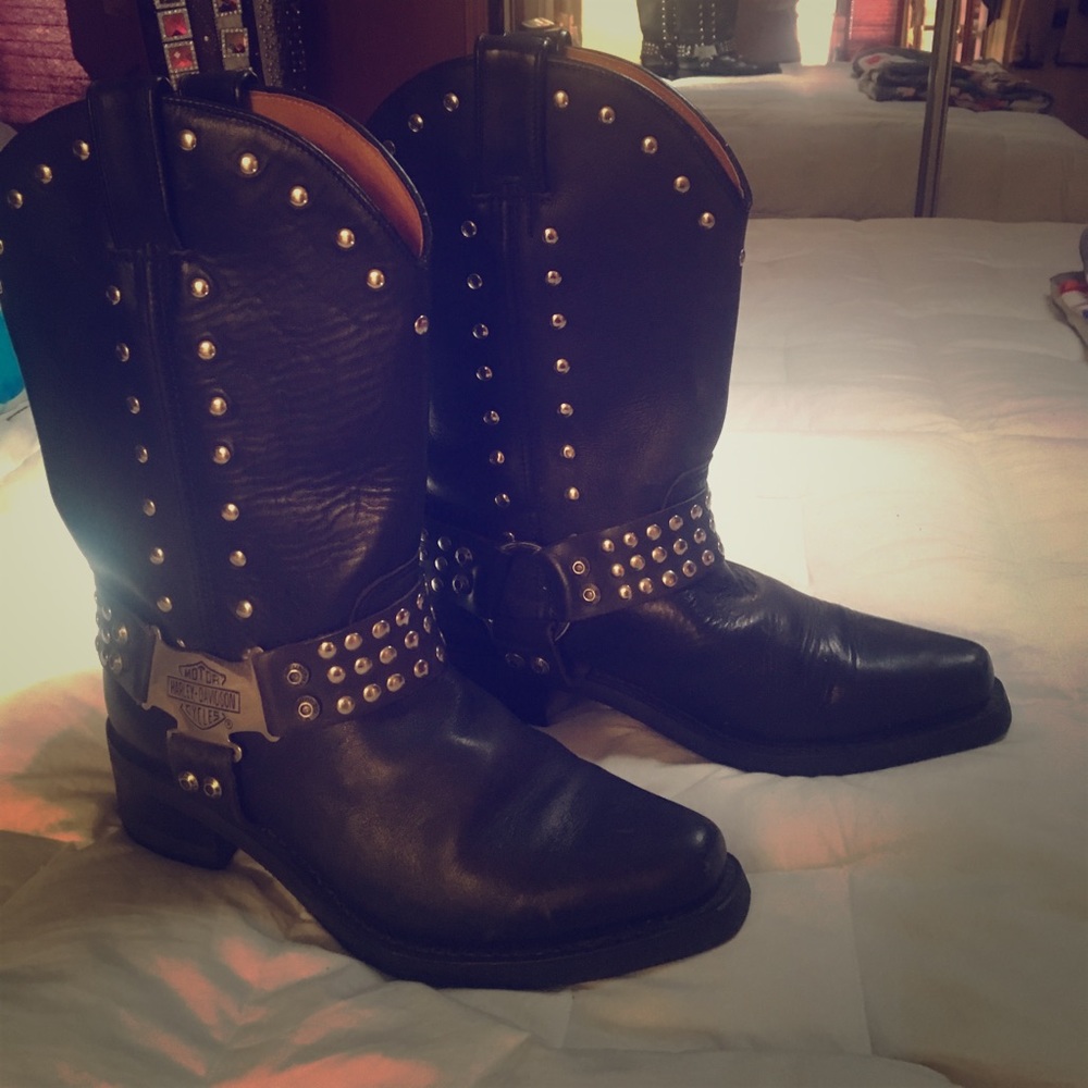 Women’s Harley Davidson harness boots size 10
